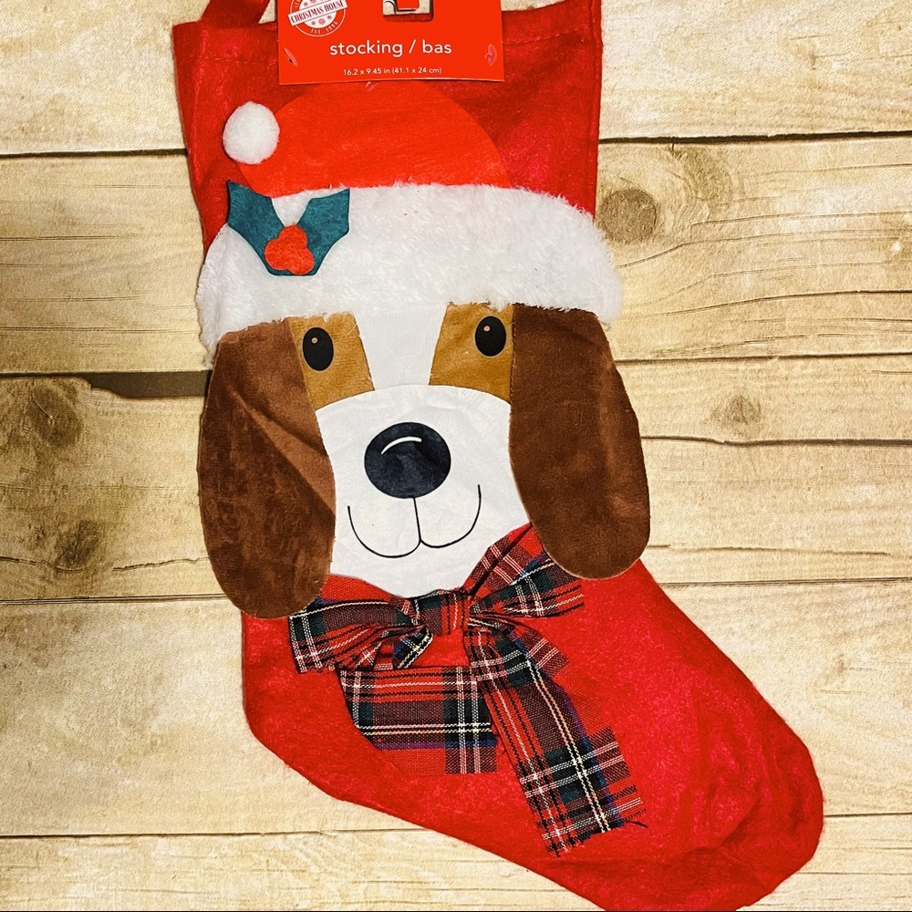 Dog Felt Christmas Stocking